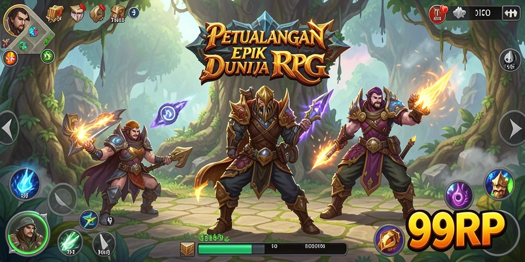 Gameplay RPG yang seru dan penuh petualangan di 99RP.
