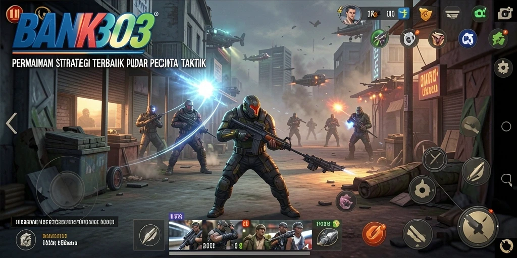 Tampilan gameplay yang menarik dan penuh aksi dari BANK303.