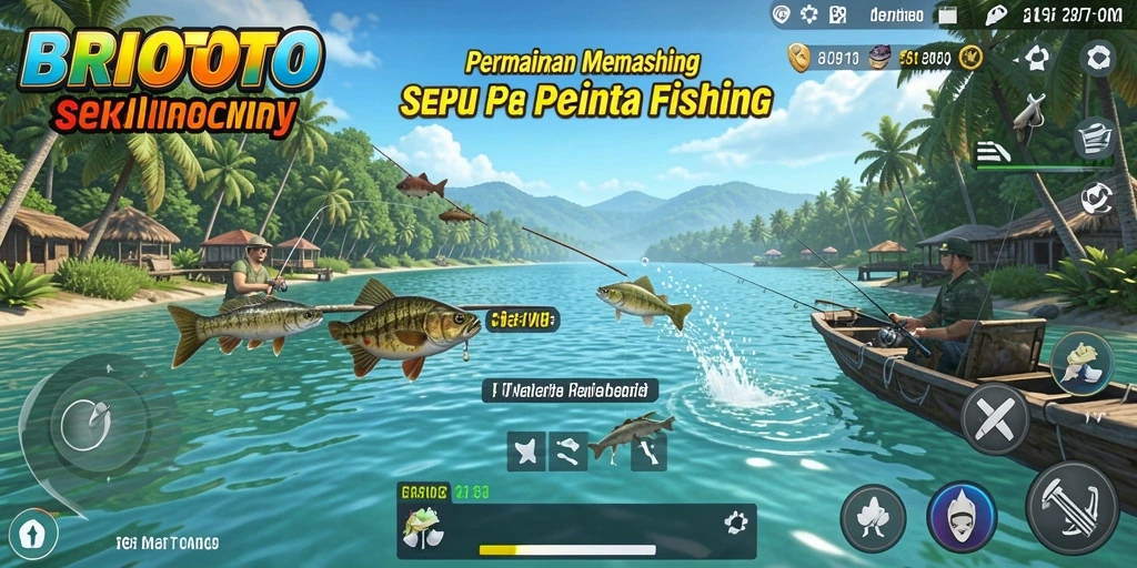 Tangkapan ikan yang memukau dalam gameplay BRIOTOTO.