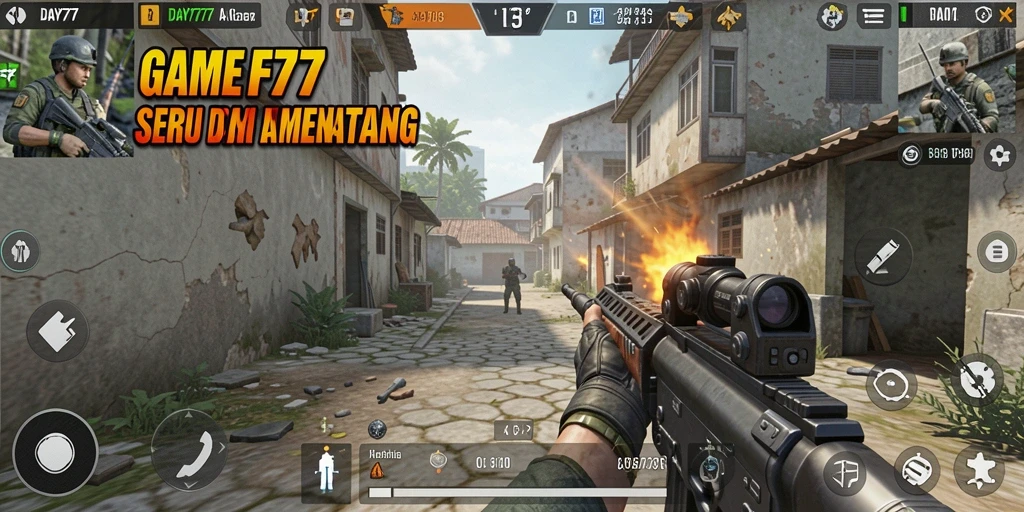 Tangkapan layar dari gameplay intens DAY777.