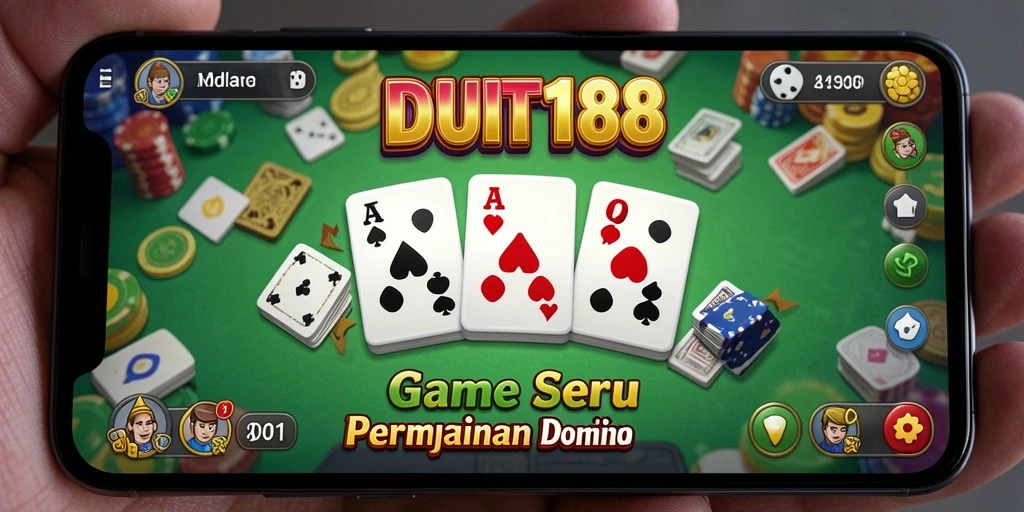 Screenshot gameplay seru dari <strong>DUIT188</strong> yang menunjukkan aksi permainan Domino.