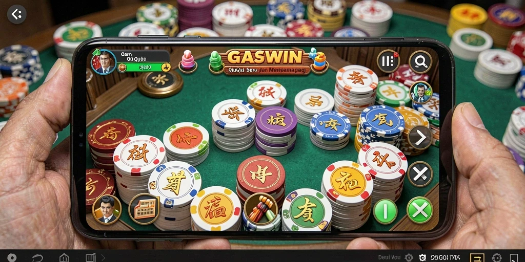 Tampilan gameplay GASWIN yang mengasyikkan dalam permainan QiuQiu.