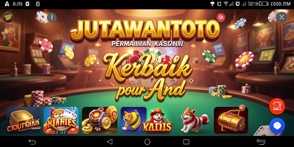 Screenshot JUTAWANTOTO menunjukkan gameplay Kasino yang seru dan interaktif.