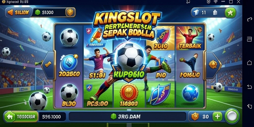Tampilan gameplay KINGSLOT yang menegangkan dan penuh warna.