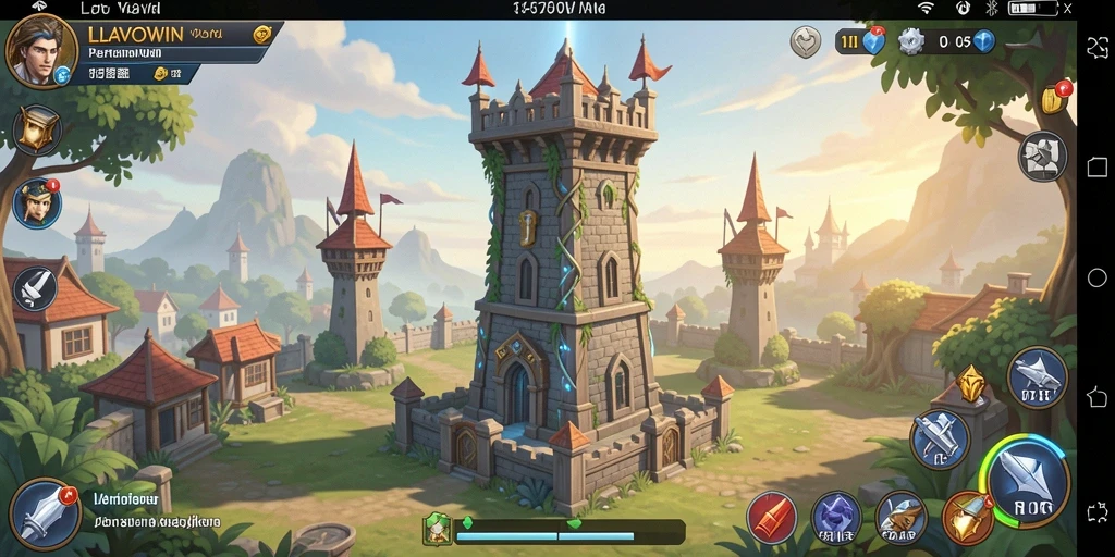Tampilan gameplay LAVOWIN yang menegangkan dan strategis dalam Tower Defense.