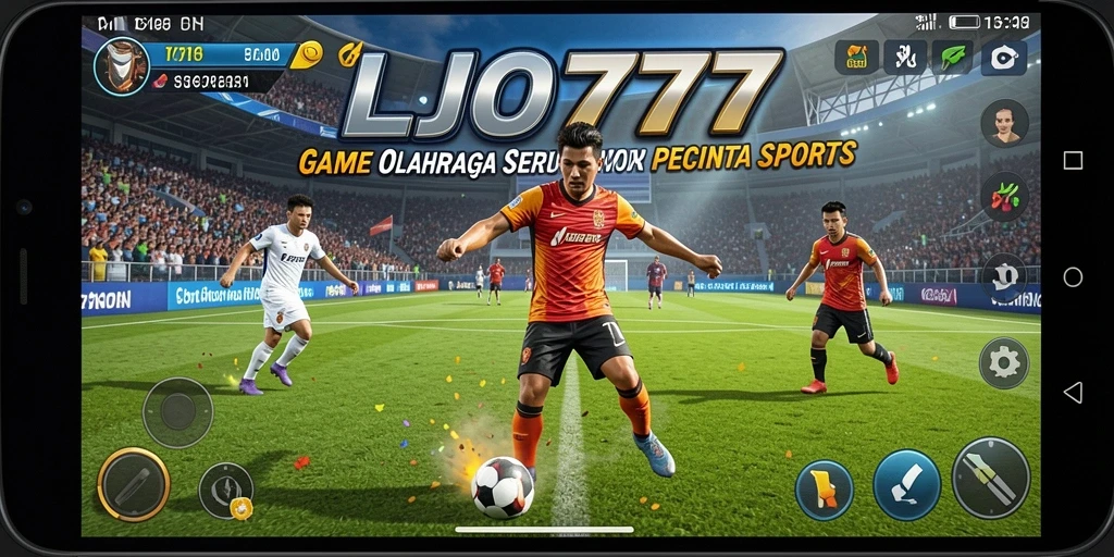 Screenshot gameplay LJO777 menunjukkan suasana pertandingan yang intens.