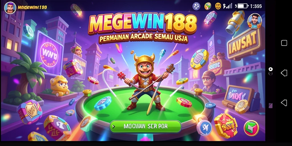 Tampilan gameplay seru dalam MEGEWIN188 dengan berbagai rintangan dan tantangan.