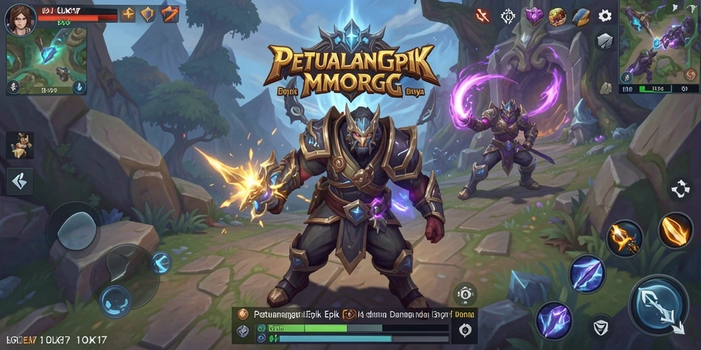 Tangkapan layar gameplay OLX17 menunjukkan pertempuran mendebarkan dan lingkungan yang kaya.
