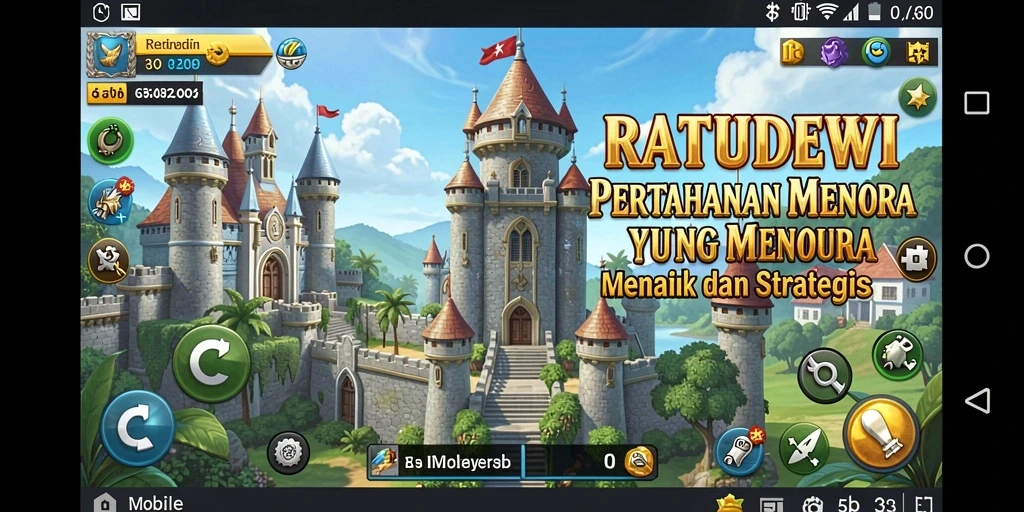 Tangkapan layar gameplay RATUDEWI, menampilkan strategi Tower Defense yang memikat.