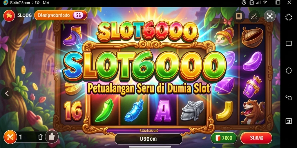 Screenshot gameplay SLOT6000 menampilkan petualangan seru dan visual menawan.