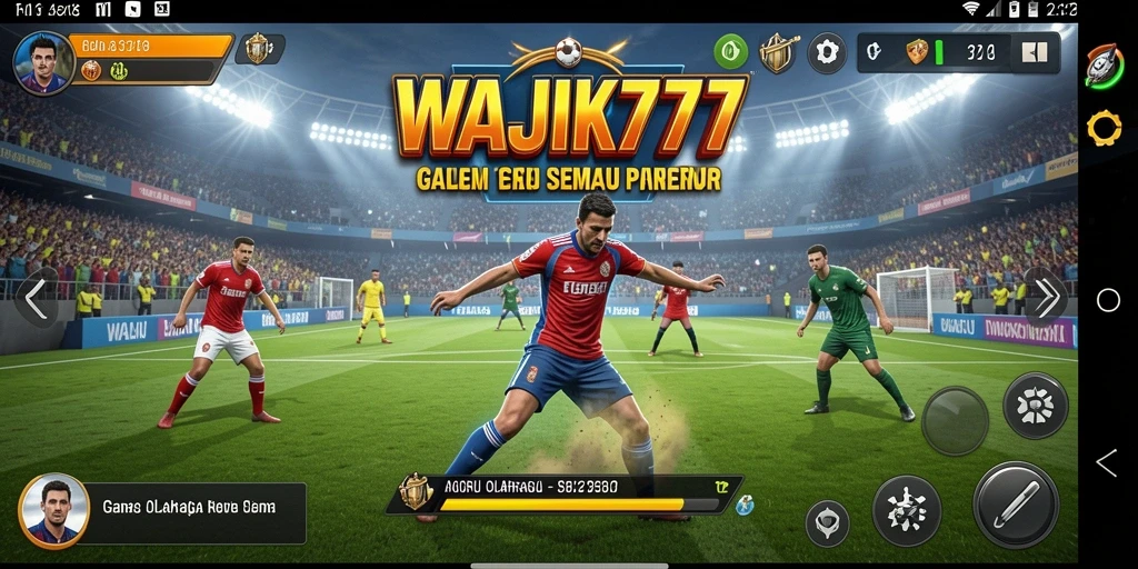 Screenshot WAJIK777 menampilkan aksi seru dalam pertandingan olahraga.