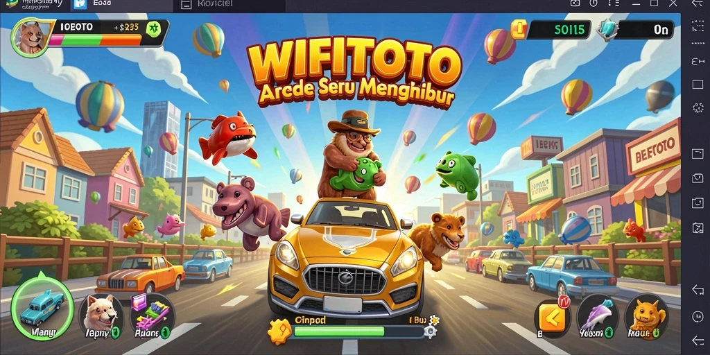 Screenshot gameplay WIFITOTO menampilkan aksi seru dalam permainan Arcade.