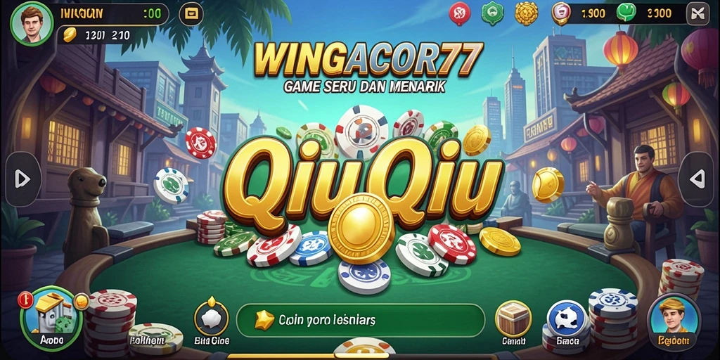 Tampilan gameplay QiuQiu yang seru dan menegangkan.